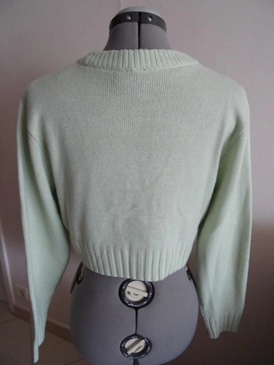 Groene korte cardigan H&M maat XS – photo 3